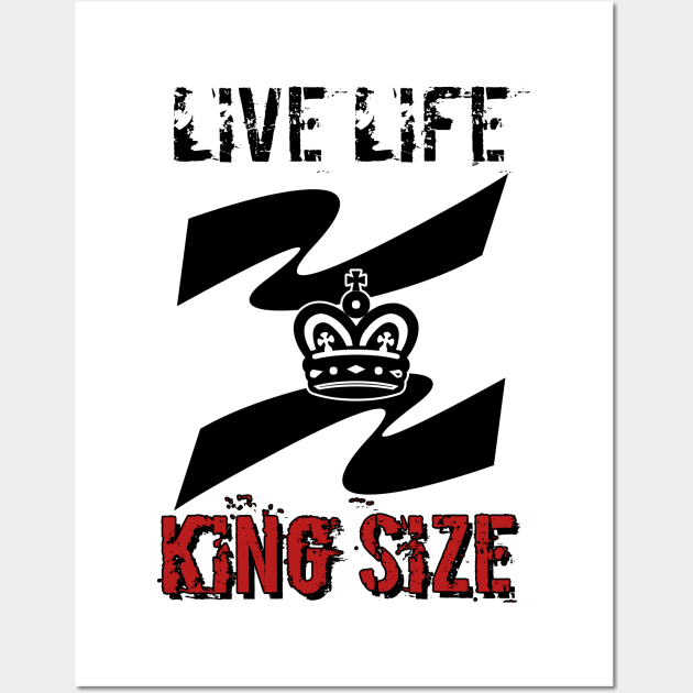 Live life king size Wall Art by Smriti_artwork